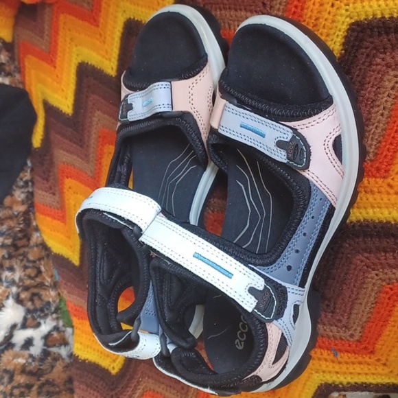 ECCO WOMEN'S YUCATAN SANDAL MULTICOLOR EVENTIDE Size 8-8.5 - Picture 1 of 6